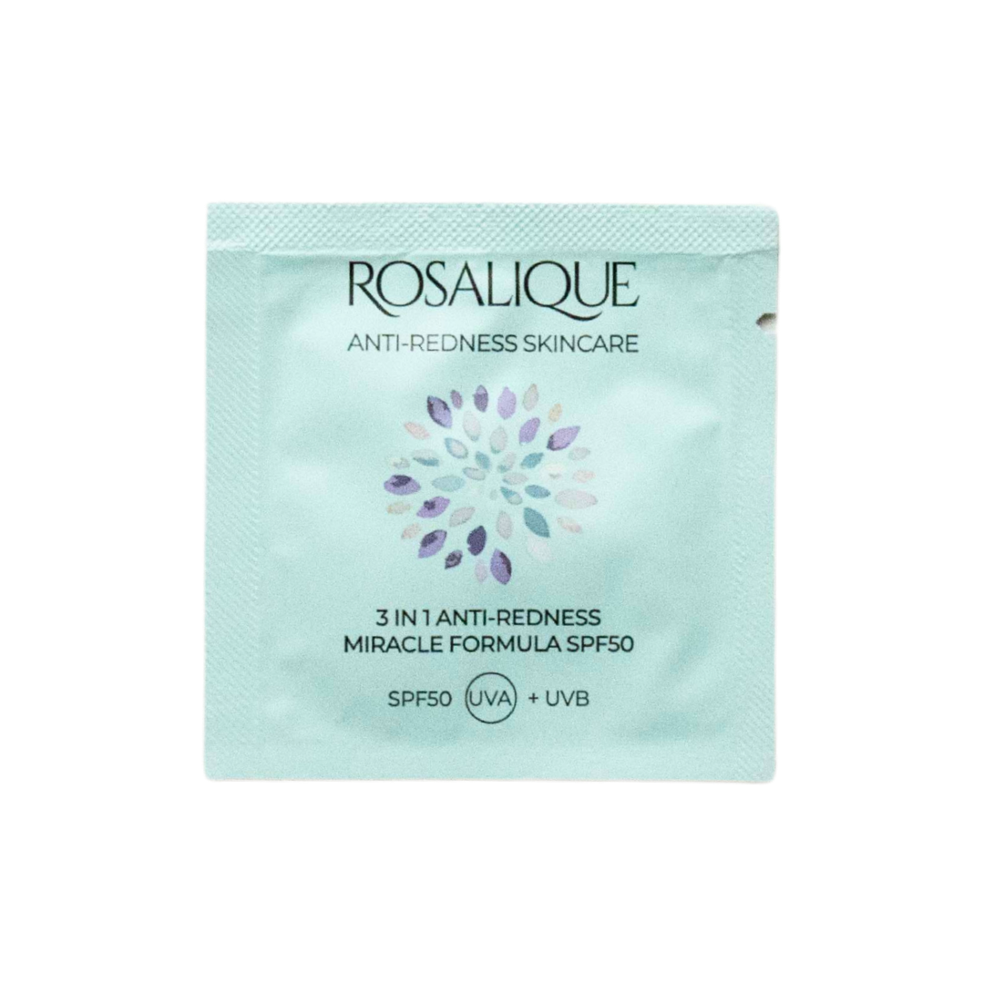 Rosalique 3 in 1 Anti-Redness Miracle Formula SPF50 Sample 3ml – Rosalique  UK