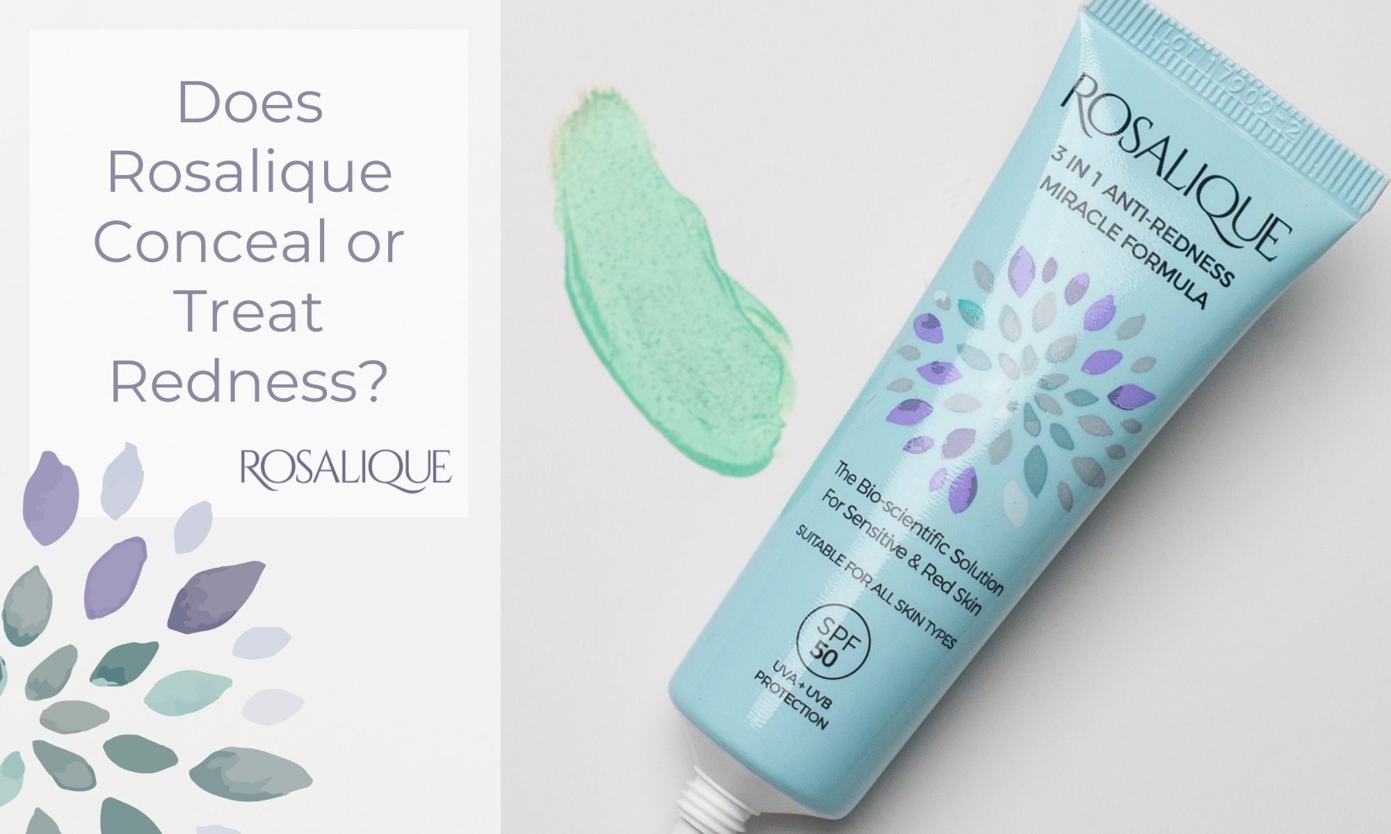 Does Rosalique 3 in 1 Miracle Formula conceal or treat redness?
