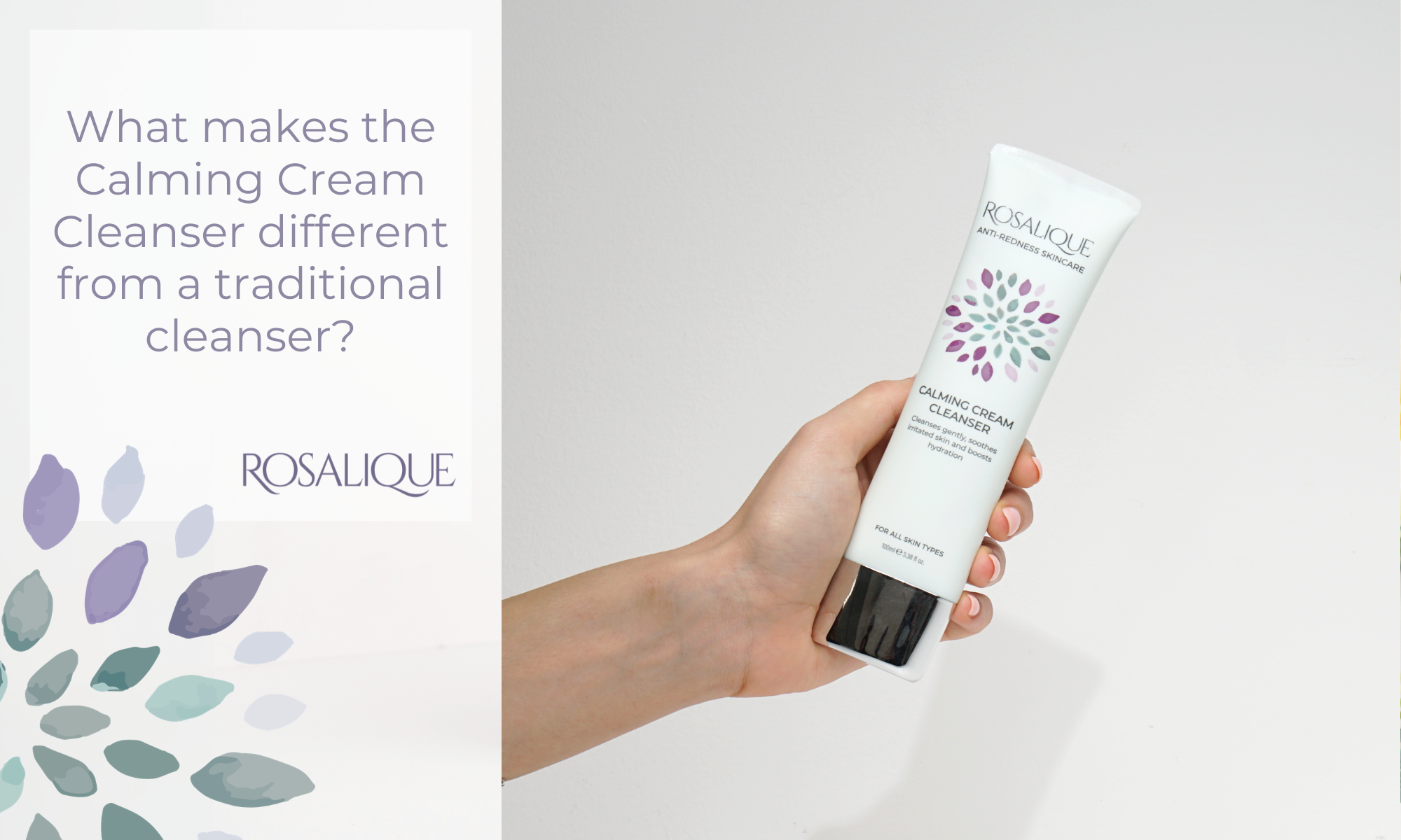 What makes the Calming Cream Cleanser different from a traditional cleanser?