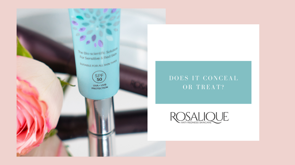 Does Rosalique conceal or treat redness?