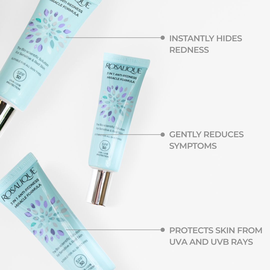 Rosalique 3 in 1 Anti-Redness Miracle Formula SPF50